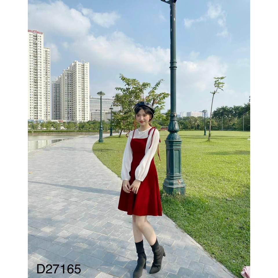 Yếm Đỏ Kèm Áo Xinh Xắn - D35