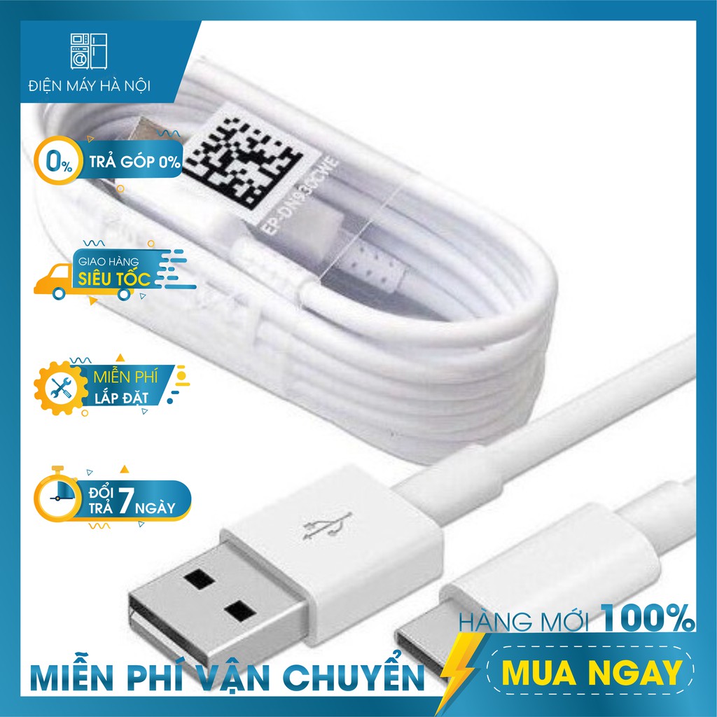 Cáp sạc USB Type - C Samsung Note 8 / 9 / S9, Gọn Nhẹ, Ổn Định Dòng Điện & Tốc Độ Sạc, Bảo Vệ Pin