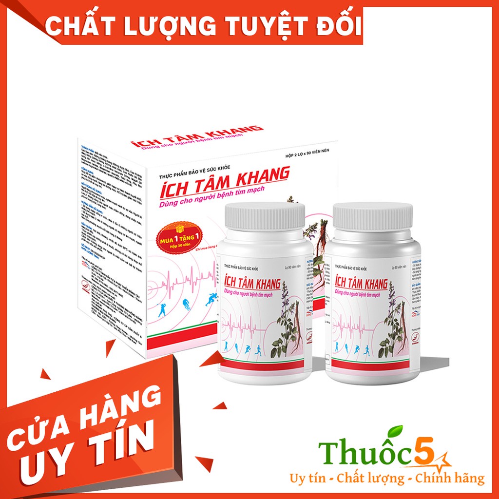 [GIÁ GỐC] Ích Tâm Khang tăng cường chức năng tim - Hộp 180 viên