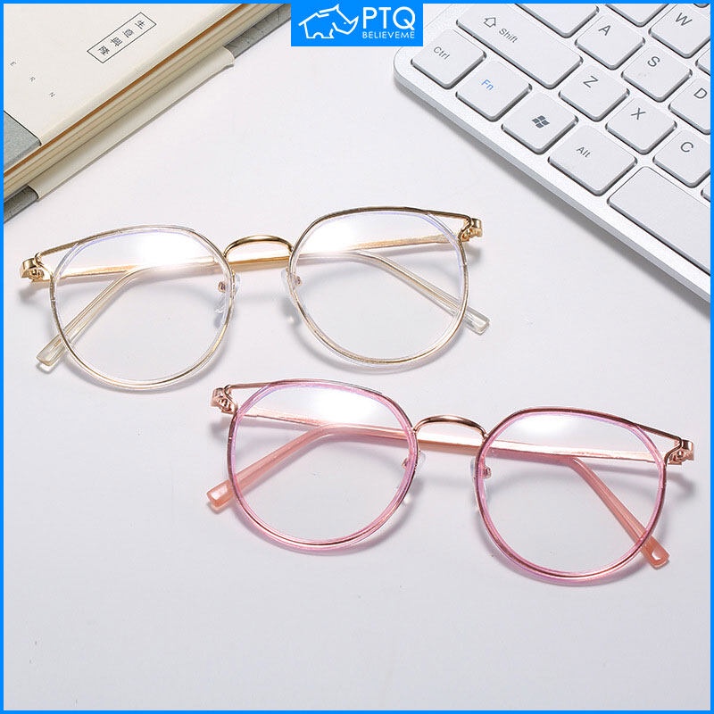 Kính Mát Mắt Mèo Tròng Tròn PTQ Minus - 100 ~ - 600 Cho Học Sinh