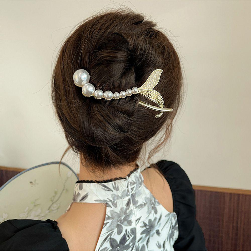 Kẹp Tóc Đuôi Ếch Phong Cách Vintage Thanh Lịch Cho Nữ Giá Đỡ