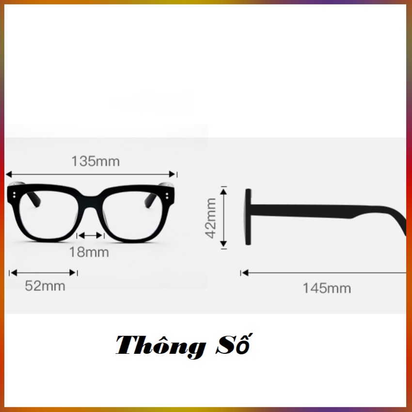 Mắt Kính Giả Cận Thời Trang Phong Cách Hàn Quốc Unisex Đeo Được Cả Nam Và Nữ