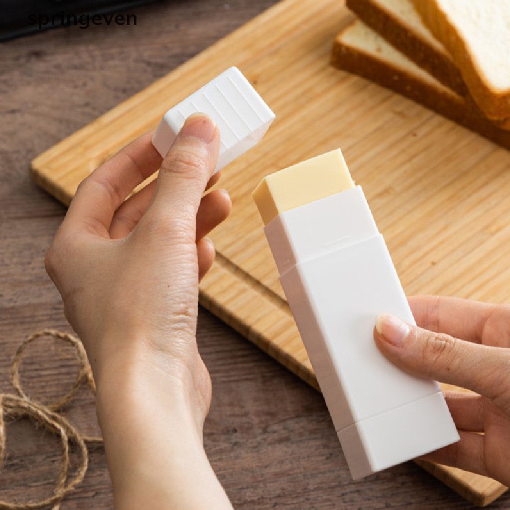 Hộp Đựng Bơ / Phô Mai Cầm Tay Màu Trơn Tiện Dụng Ốp