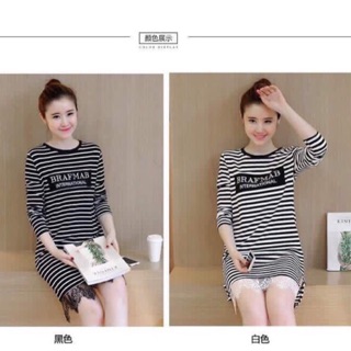 Sale sox đầm thun misa tay dài phối ren