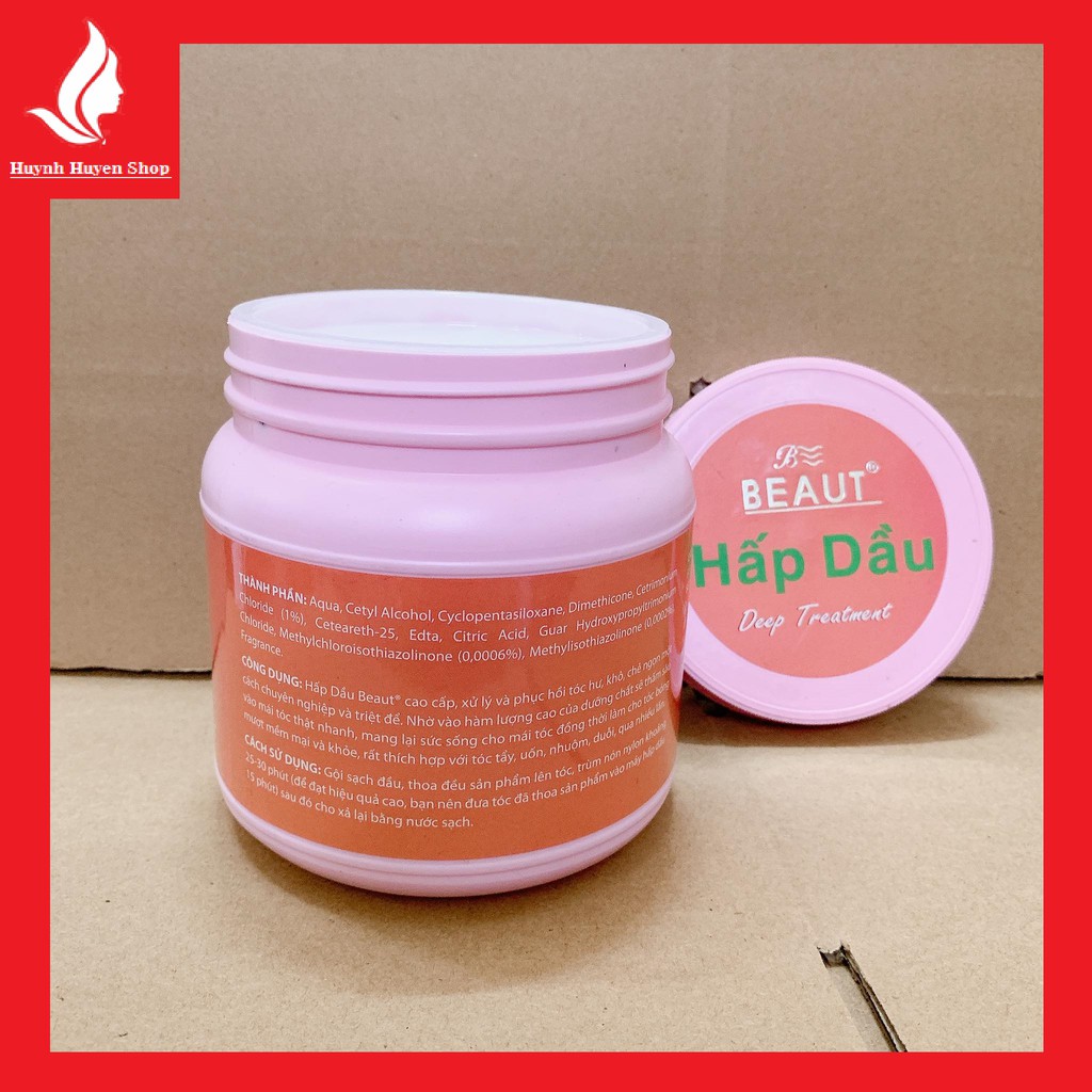 [chính hãng-giá sỉ ] Kem hấp dầu Beaut Top hương phấn phục hồi tóc hư, xơ, chẻ ngọn nhãn cam hộp 800ml