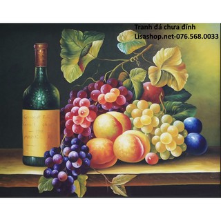Tranh đính đá TRÁI CÂY HOA QUẢ 88636 (70x50cm) chưa đính