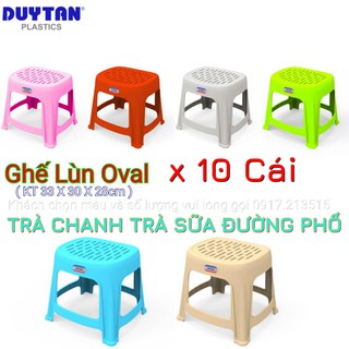 COMBO 10 GHẾ NHỰA TRÀ SỮA TRÀ CHANH DUY TÂN