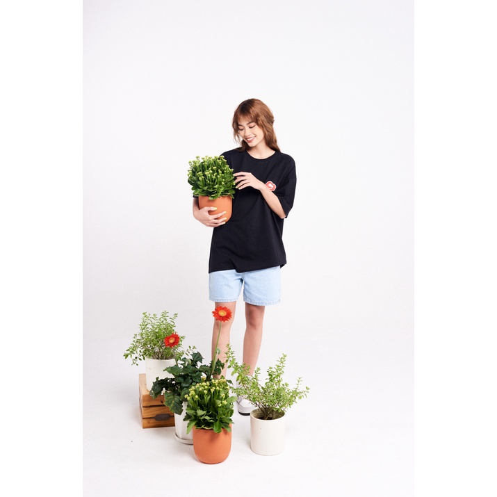 Áo Thun BOO Unisex Dáng Loose Rộng Vải Cotton In Graphic Ngày Mai