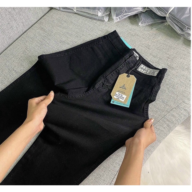 Quần Jeans Nữ Cạp Cao Rách  Rách Gối Cá Tính