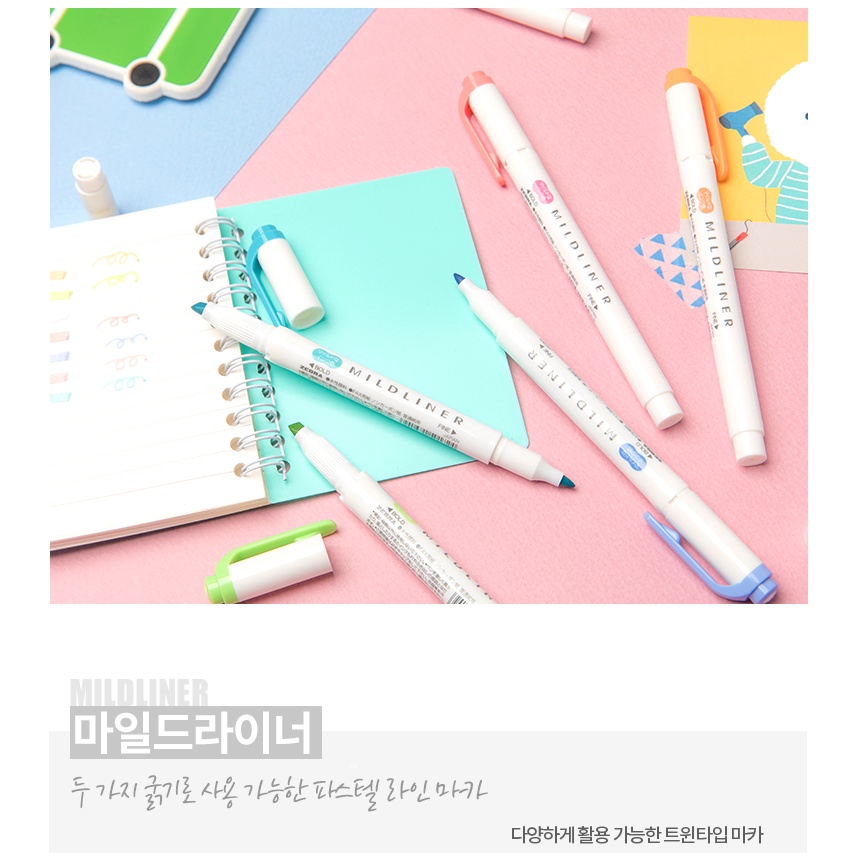 Bút Đánh Dấu 2 Đầu ARTBOX Hàn Quốc Màu Xám