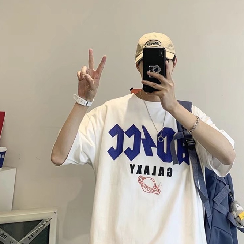 Áo Thun Tay Ngắn In Chữ M-8XL Thời Trang Cho Nam