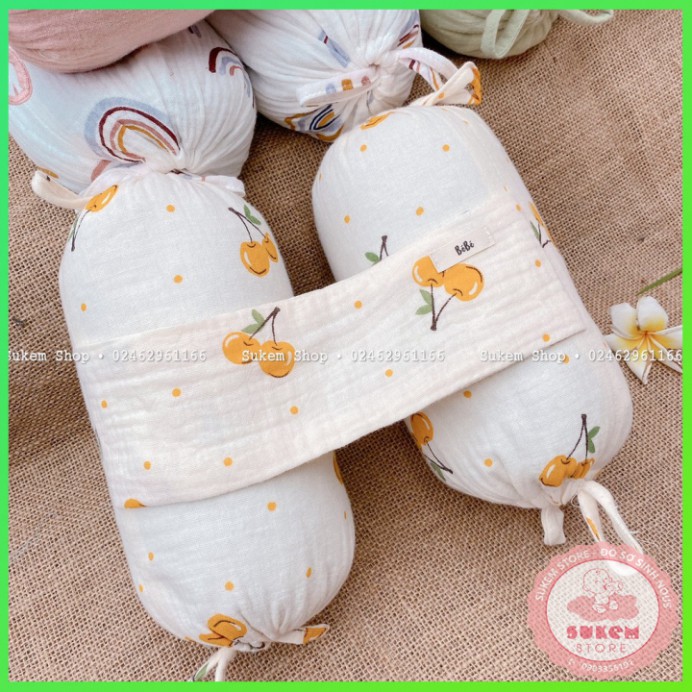 Gối Chặn/Gối Ôm Vỏ Đỗ Tự Nhiên BéBé Giúp Bé Ngủ Ngon