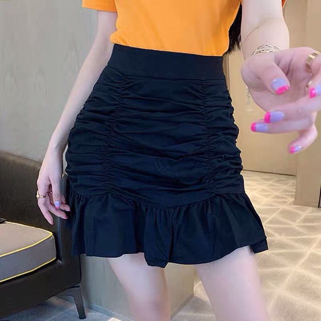 Chân váy đuôi cá nhún điệu đà (có quần trong) chân váy thun nữ | BigBuy360 - bigbuy360.vn