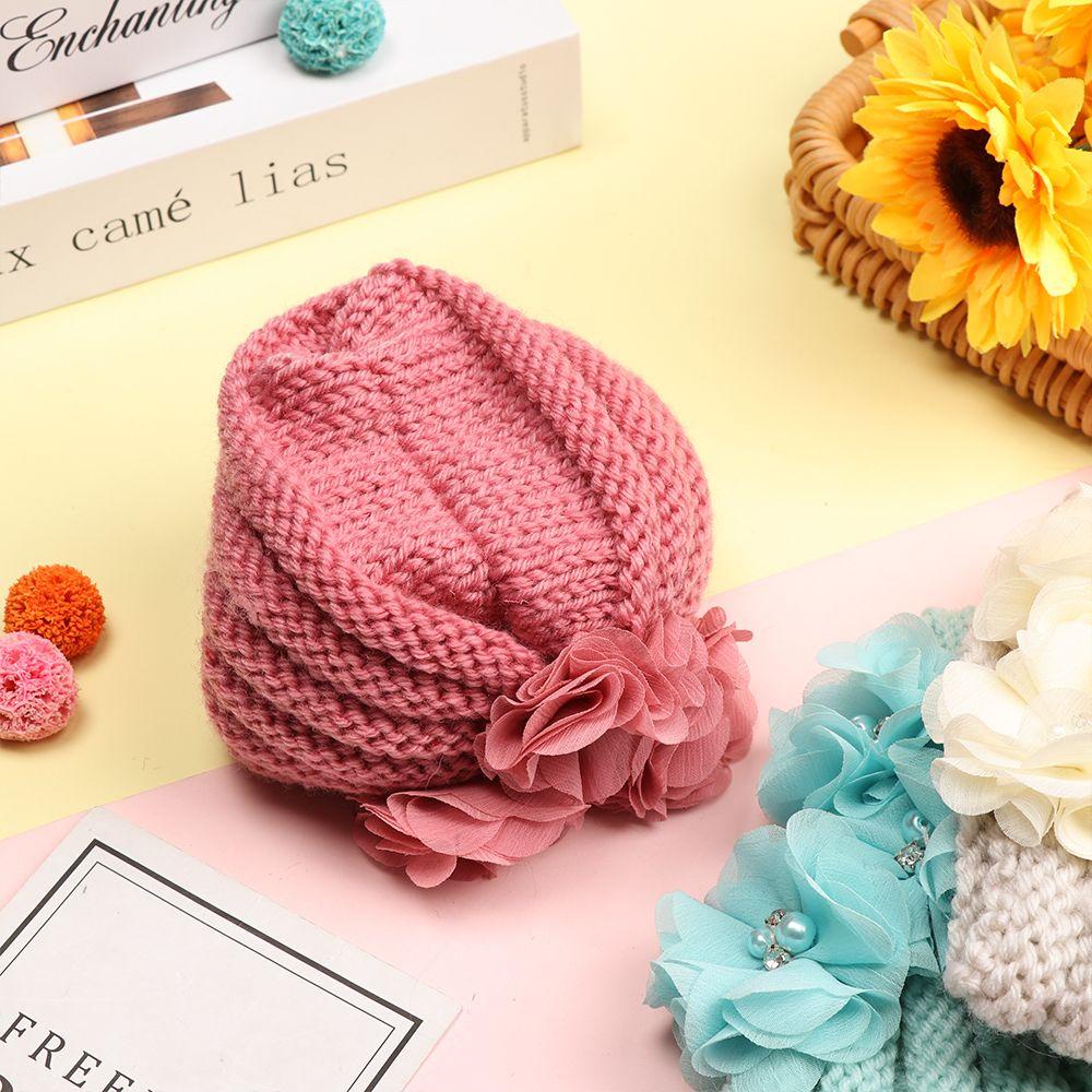 Mũ Turban Thắt Nơ In Hoa Thời Trang Cho Bé