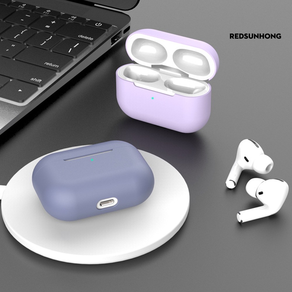 Vỏ Đựng Bảo Vệ Hộp Sạc Tai Nghe Airpods Pro 3 Bằng Silicone