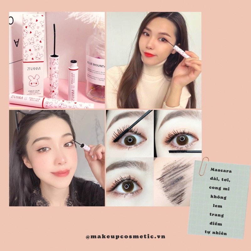 Mascara Chuốt Mi Siêu Mảnh, Dài, Tơi Mi Màu Đen - Skinny Volumecara Vỏ Hồng Cam