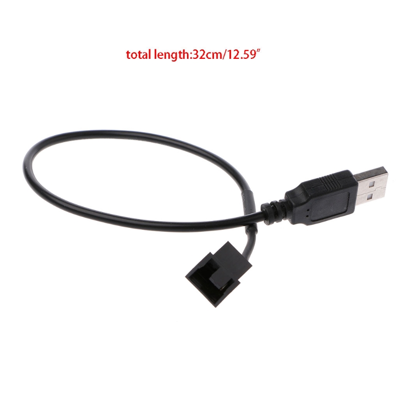 Cáp chuyển đổi USB 2.0A sang 3pin/4pin dành cho quạt tản nhiệt PC 5V