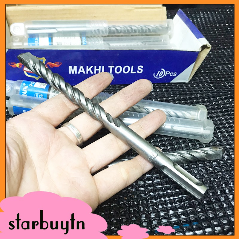 Mũi khoan makhi phi 12 dài 160mm 10pcs
