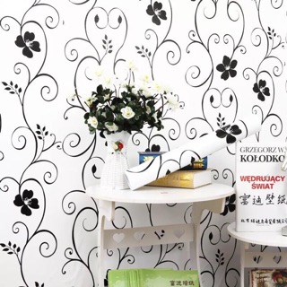 10m giấy dán tường hoa văn 3D sẵn keo siêu đẹp