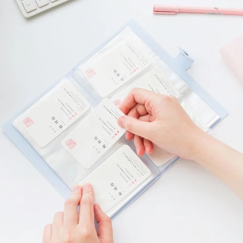 Hộp Nhựa Trong Suốt 240 Ngăn Đựng Thẻ/Trang Sức Chống Ô Nhiễm Tiện Dụng