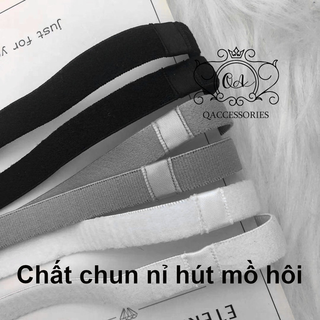 Băng đô thể thao nam nữ đeo trán chặn mồ hôi chống trượt gym yoga KPOP Hàn Quốc UNISEX Headband QACCESSORIES HA211101