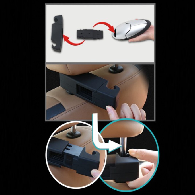 Sản Phẩm Móc Treo Áo-Ô Tô-Chính Hãng-Joyart-JY-187D. Thiết kế đa năng dễ dàng gập gọn. .