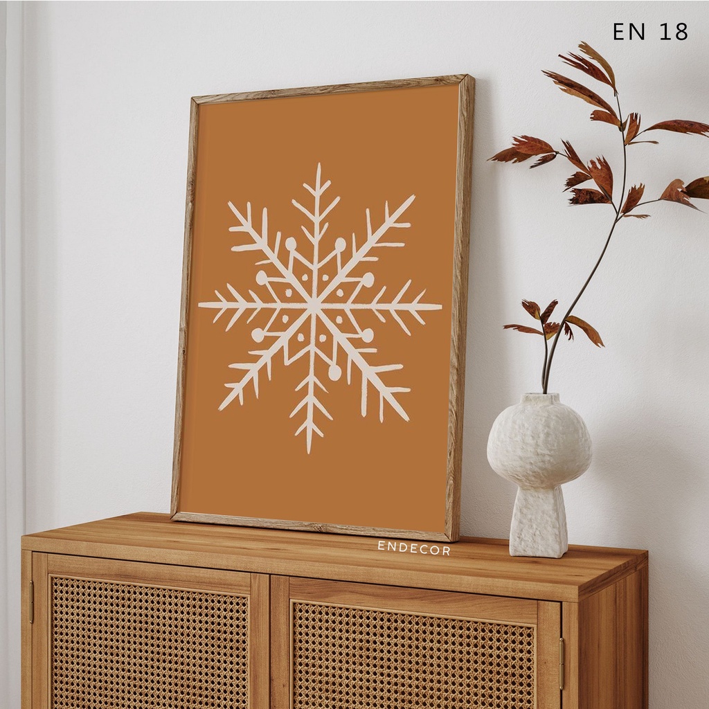 Tranh in canvas decor Giáng sinh 05 - Tranh treo quán coffee, căn hộ chung cư