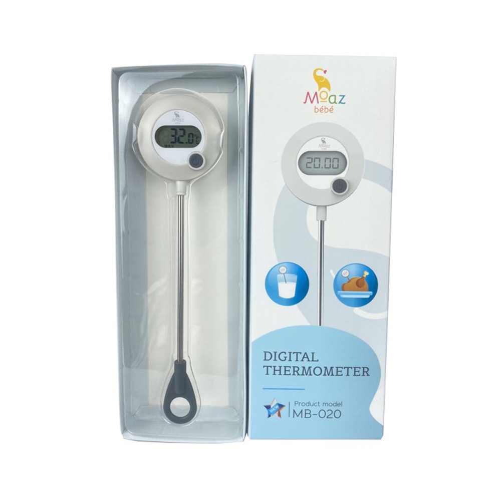Nhiệt kế điện tử Moaz Bebe MB020 đo nước tắm, pha sữa cho bé