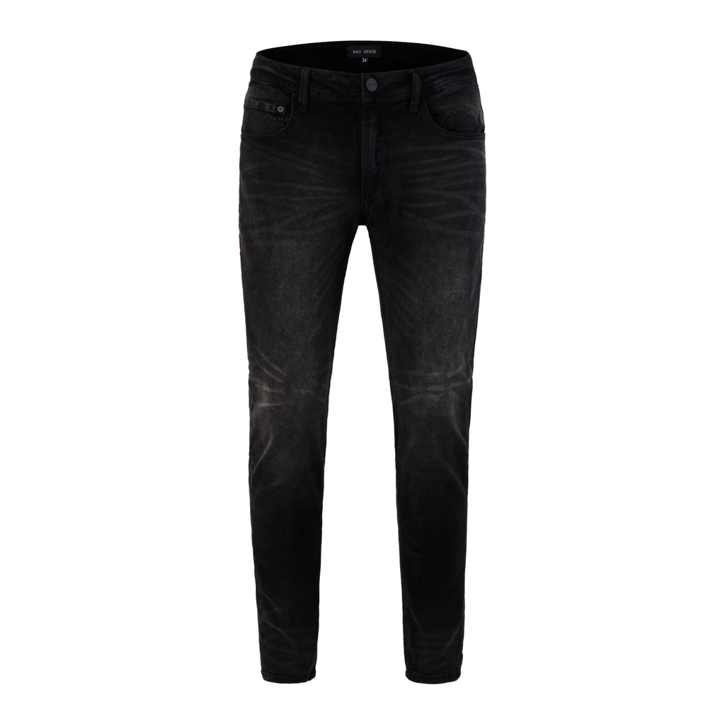 Quần Skinny Jeans Nam FNOS Streetwear Màu Xám Đen Wash NZ39 - Local Brand Chính Hãng