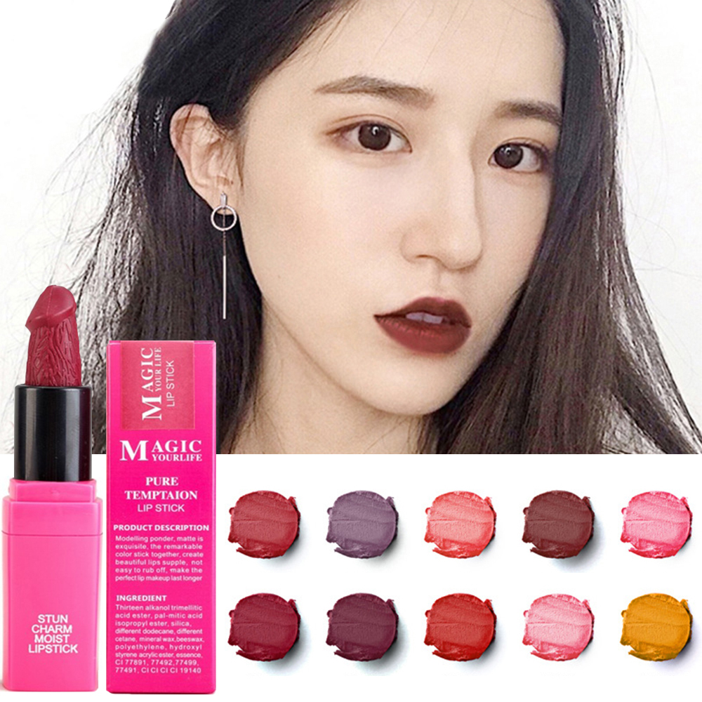 (Hàng Mới Về) Son Môi 12 Màu Tùy Chọn Chống Nước Dưỡng Ẩm Tiện Dụng | BigBuy360 - bigbuy360.vn