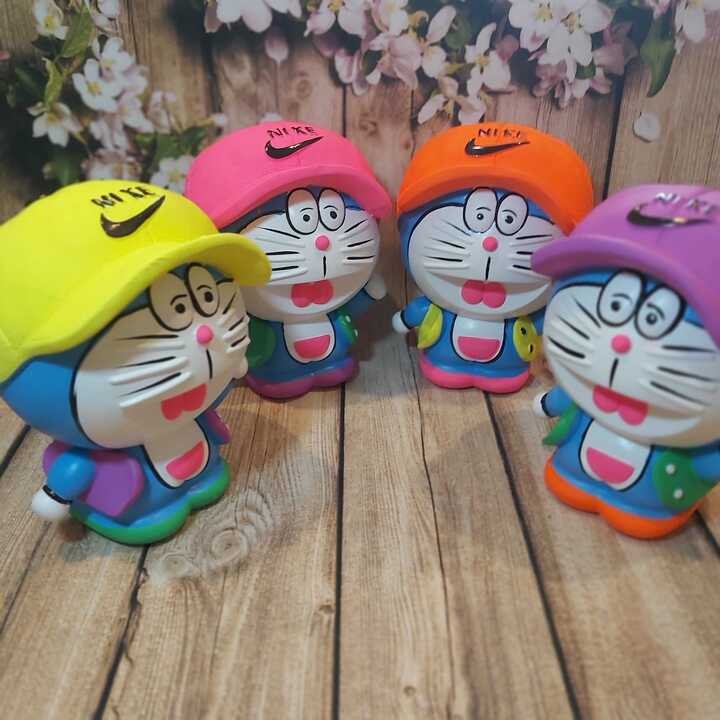 Ống heo tiết kiệm tiền cỡ lớn mẫu DORAEMON Đội Nón cực HOT - Heo đất làm quà tặng sinh nhật được trẻ em yêu thích