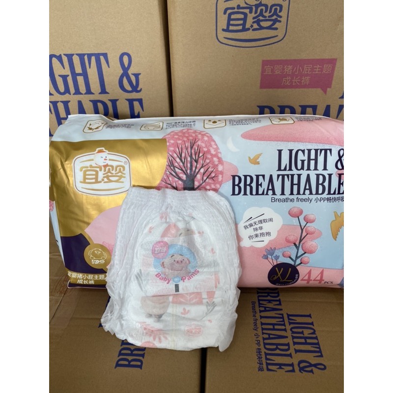 Bỉm Yiying xuất Âu dán/quần S72/M60/L52/XL44/XXL40/XXXL36........