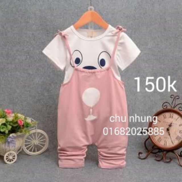 Bộ yếm cho bé gái