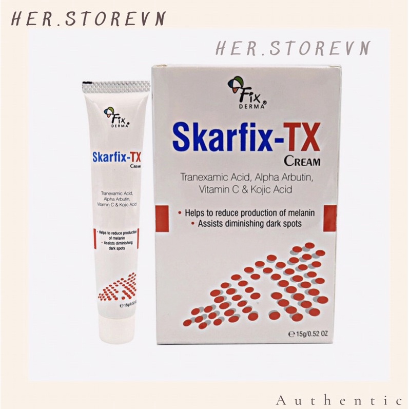 KEM TRẮNG DA, MỜ THÂM, GIẢM NÁM FIXDERMA SKARFIX - TX CREAM 15GRAM