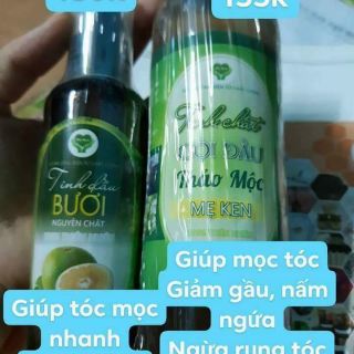 Combo dầu gội và tinh bưởi mẹ ken
