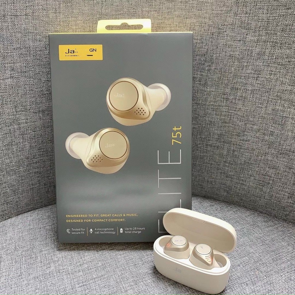 Tai Nghe Bluetooth True Wireless JABRA Elite 75T Wireless Charging Sạc Không Dây {BẢO HÀNH ĐỔI MỚI} | BigBuy360 - bigbuy360.vn