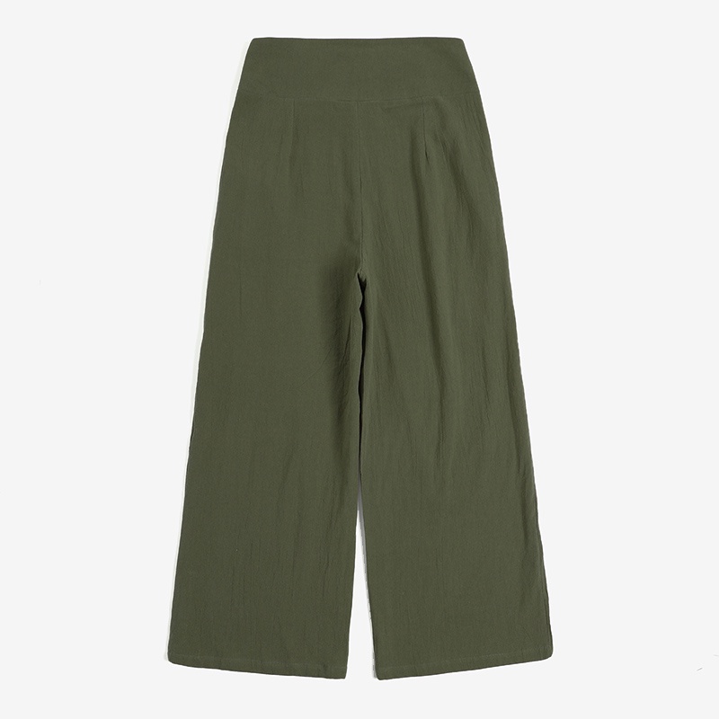 Quần dài Zanzea ống rộng khóa kéo trước thời trang