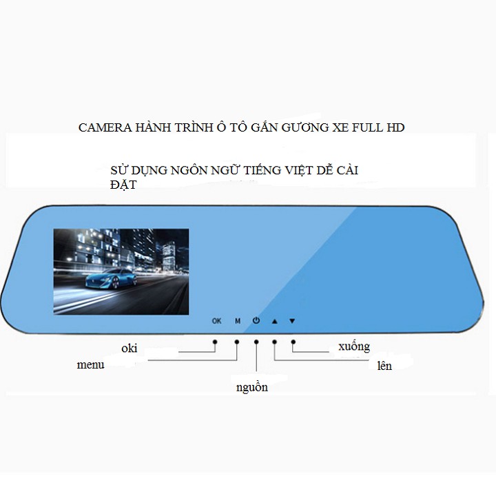 CAMERA HÀNH TRÌNH Ô TÔ, CAMERA HÀNH TRÌNH GẮN GƯƠNG XE FULL HD