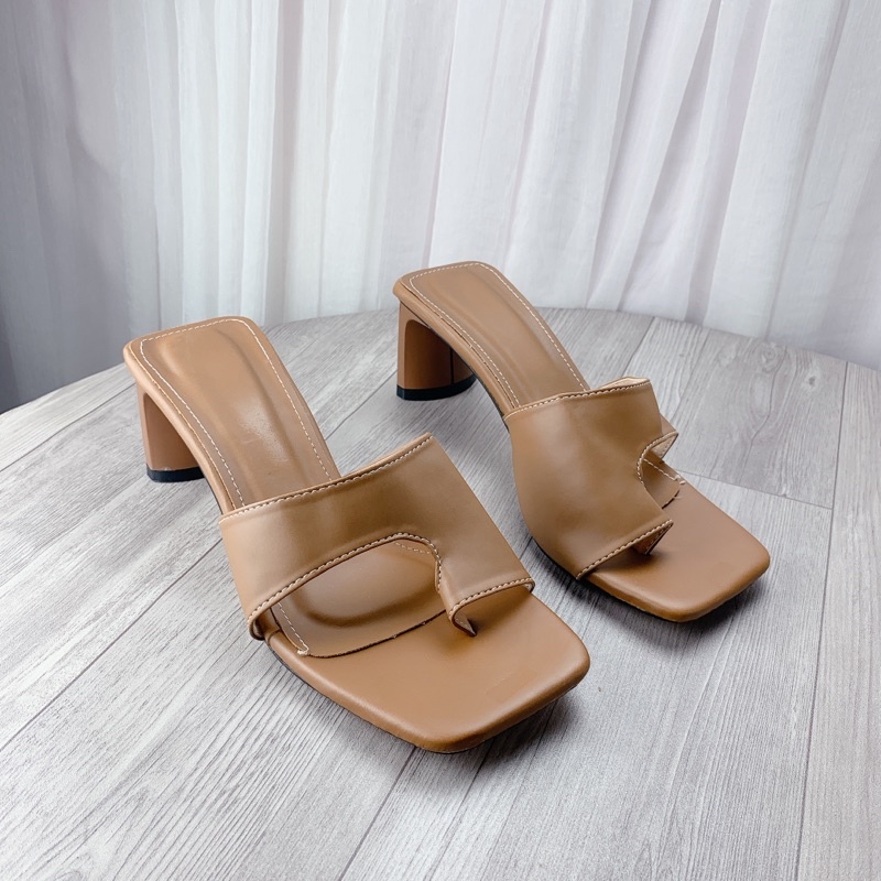 Guốc da PU mẫu mới 2021 siêu xinh cao 5cm - w58