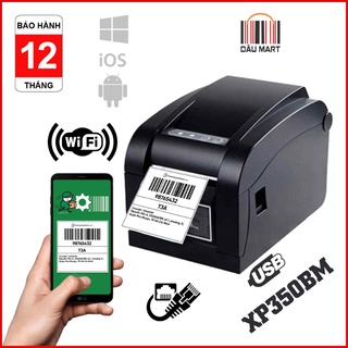 Máy in dPos Xprinter XP350BM LAN in đơn hàng GHTK bằng điện thoại in tem nhãn Minicode