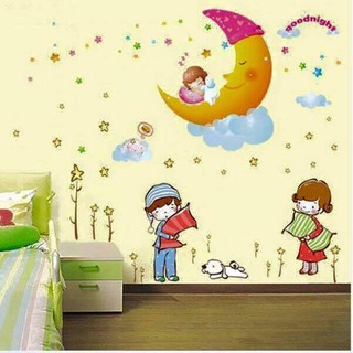 Decal dán tường chúc bé ngủ ngon