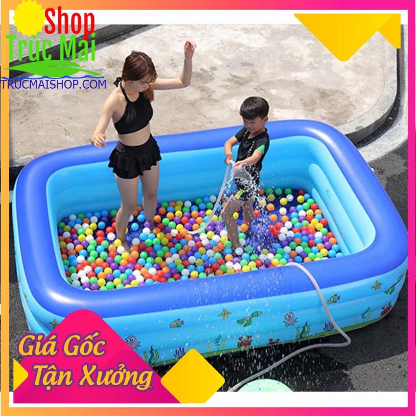 bể bơi phao Hồ bơi Xia Le SL-C015 3 Tầng đáy Masage cho bé vui chơi thư giản, Bể bơi trong nhà cho bé - CHỢ LỚN GIÁ SỈ