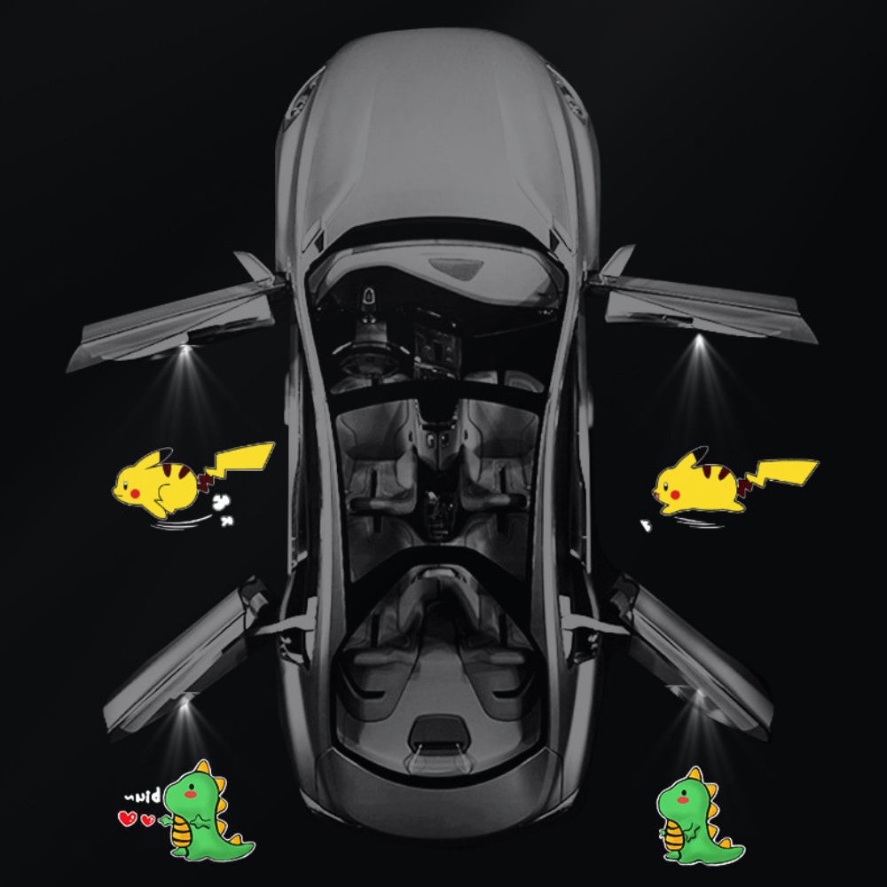 ĐÈN CHIẾU HÌNH CHUYỂN ĐỘNG GẮN XE không dây,pin sạc,bao chất