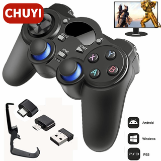 Tay cầm điều khiển chơi game không dây cho máy tính bảng / pc / tv box