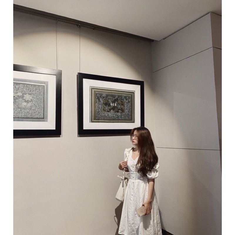 Pass váy trắng tiểu thư