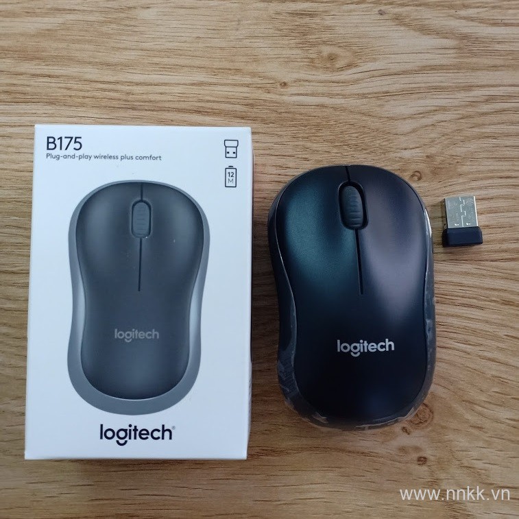 Chuột không dây Logitech B175 (Chính hãng) tiết kiệm pin và chạy nhanh