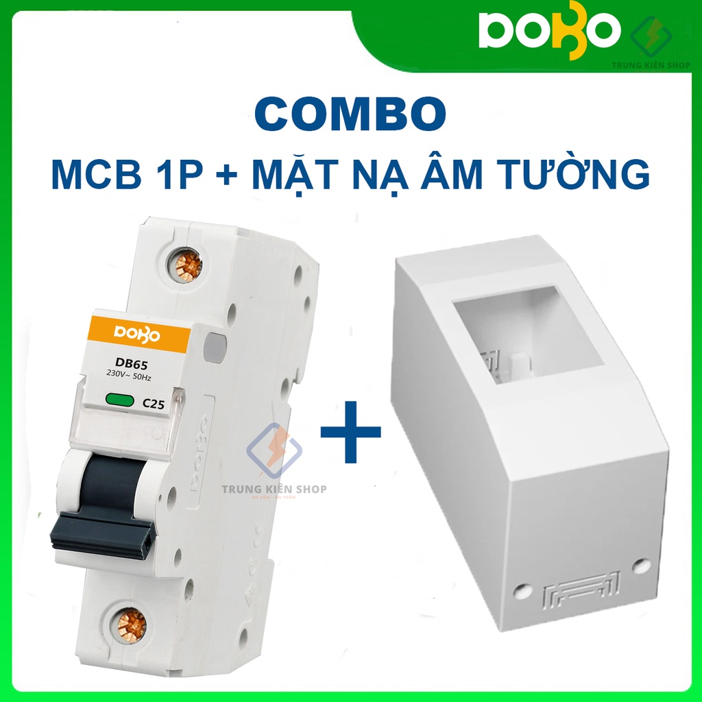 Cầu Dao Tự Động 1P 1 Tép MCB DOBO KOREA - siêu nhạy 6kA - Aptomat tự động bảo vệ quá tải - chống chập