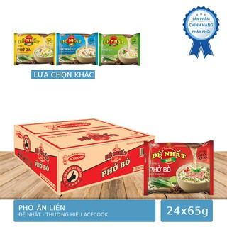 Thùng 30 Gói Phở Ăn Liền Đệ Nhất Thương Hiệu Acecook Gói 68g