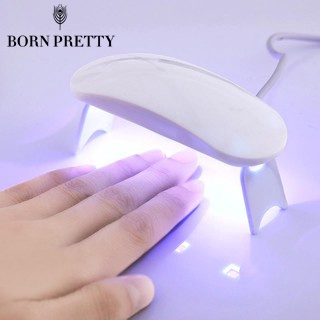 BORN PRETTY Đèn hong khô sơn móng tay 6W thiết kế nhỏ gọn kèm cáp USB