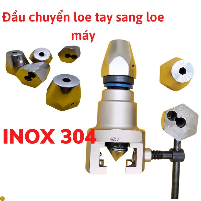 Đầu chuyển loe tay sang loe bằng máy khoan-INOX 304